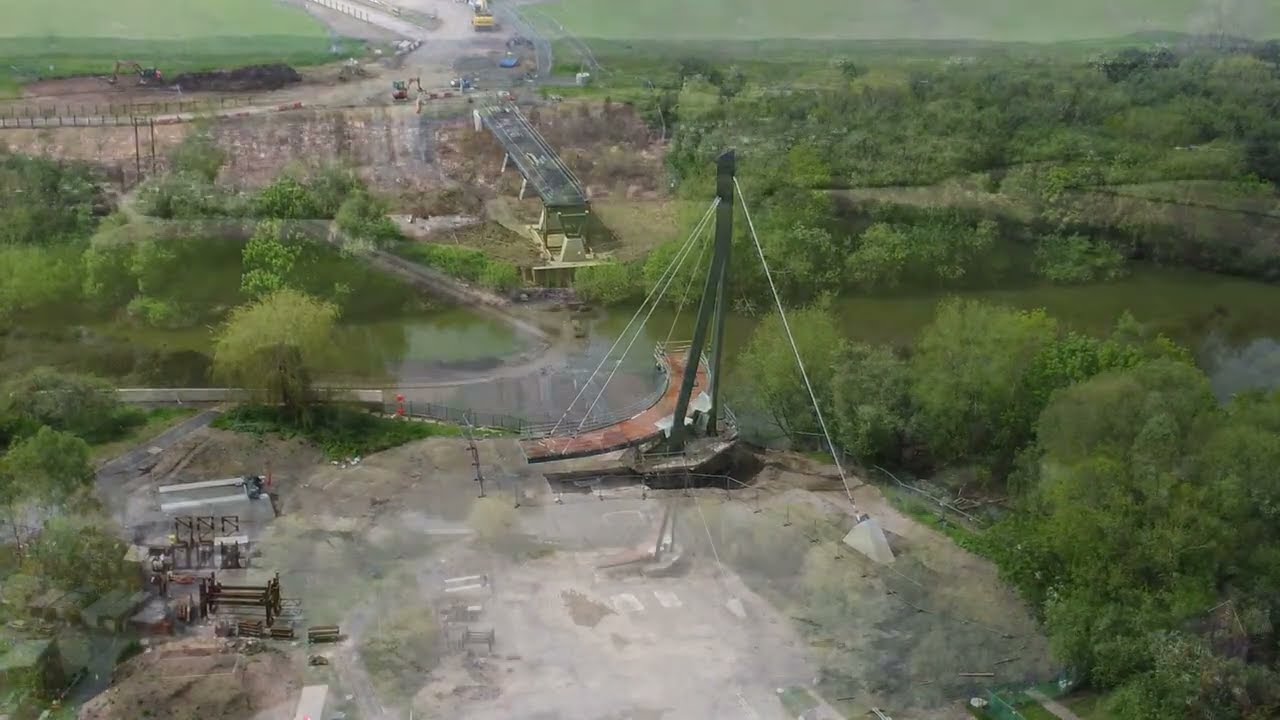 Kepax Bridge & Gheluvelt Park second visit using the drone.