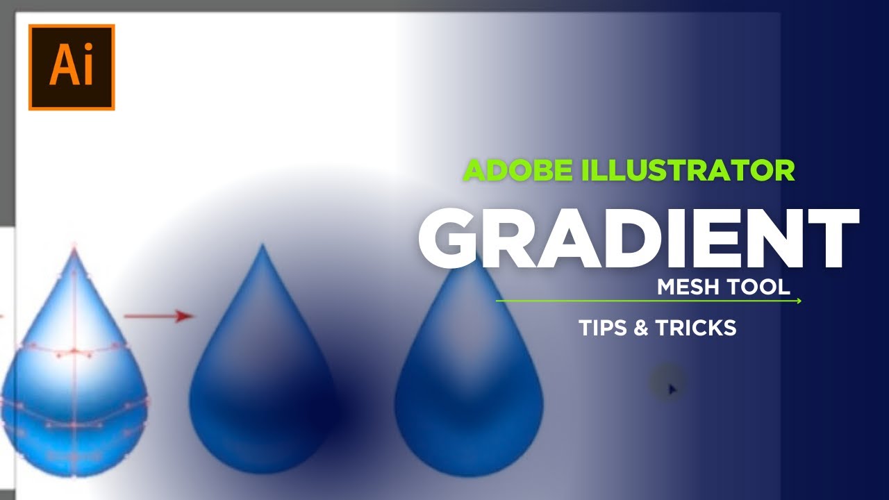 Gradient Mesh Tool || Tips & Tricks || Adobe illustrator || Tutorial 