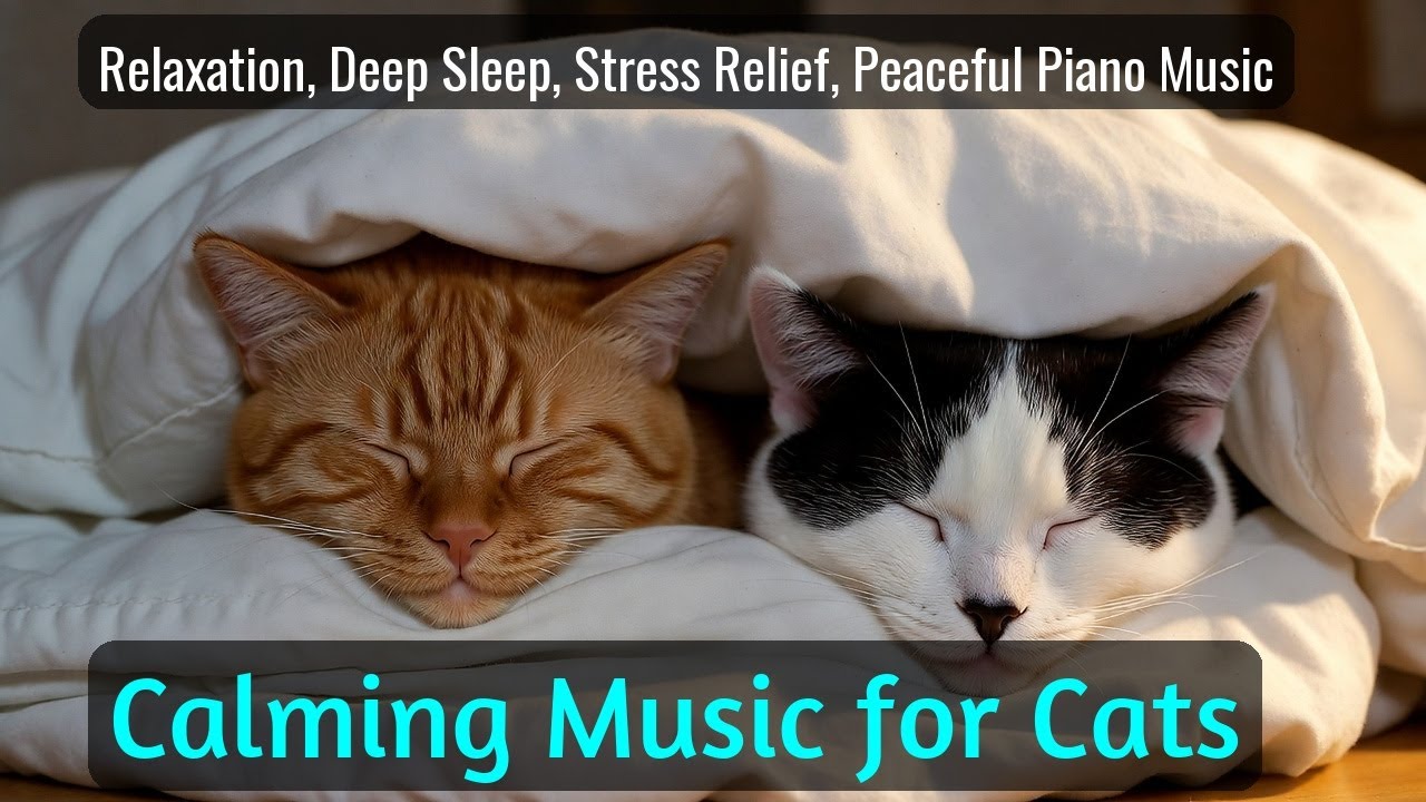 Calming Music for Cats - Relaxation, Deep Sleep, Stress Relief, Peaceful Piano Music | Season 48