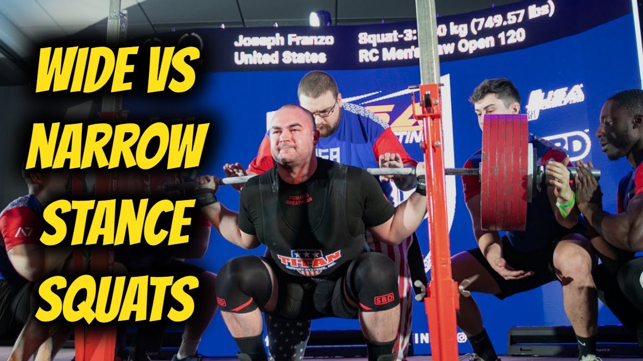 Squat Stance, Wide vs Narrow, the Best Tech