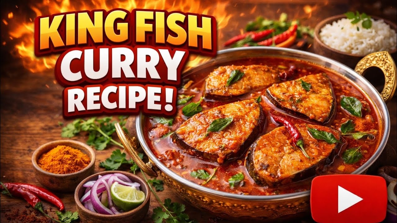 King fish curry recipe/Aarav Pradhan/ Home made food #viralvideos #blogg #food #trending #fishcurry 