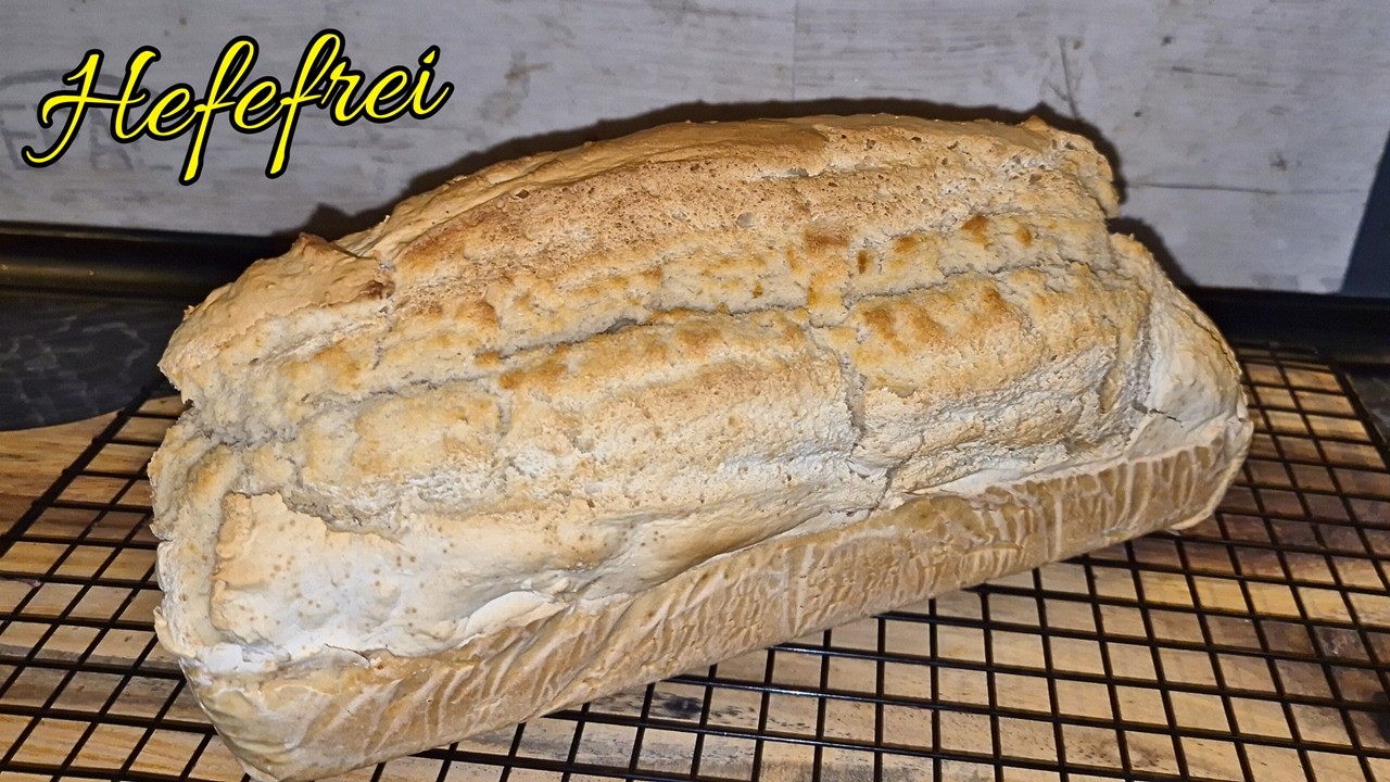 Hefefreies Brot in 5 Minuten! 🍞 knusprig und lecker 
