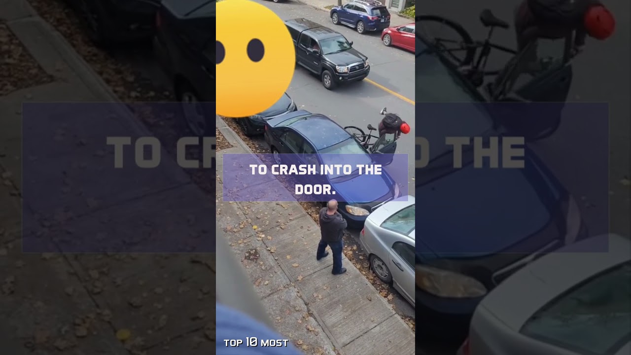 That Had To Hurt! Man Opens His Car Door Just As A Cyclist Rides By | Top 10 Most 