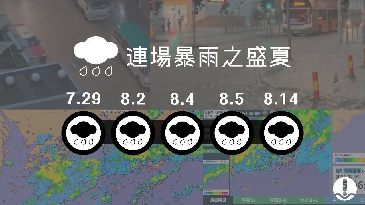半個月五度黑雨 回顧連場暴雨的盛夏 | MET WARN 天氣預警 (2025)