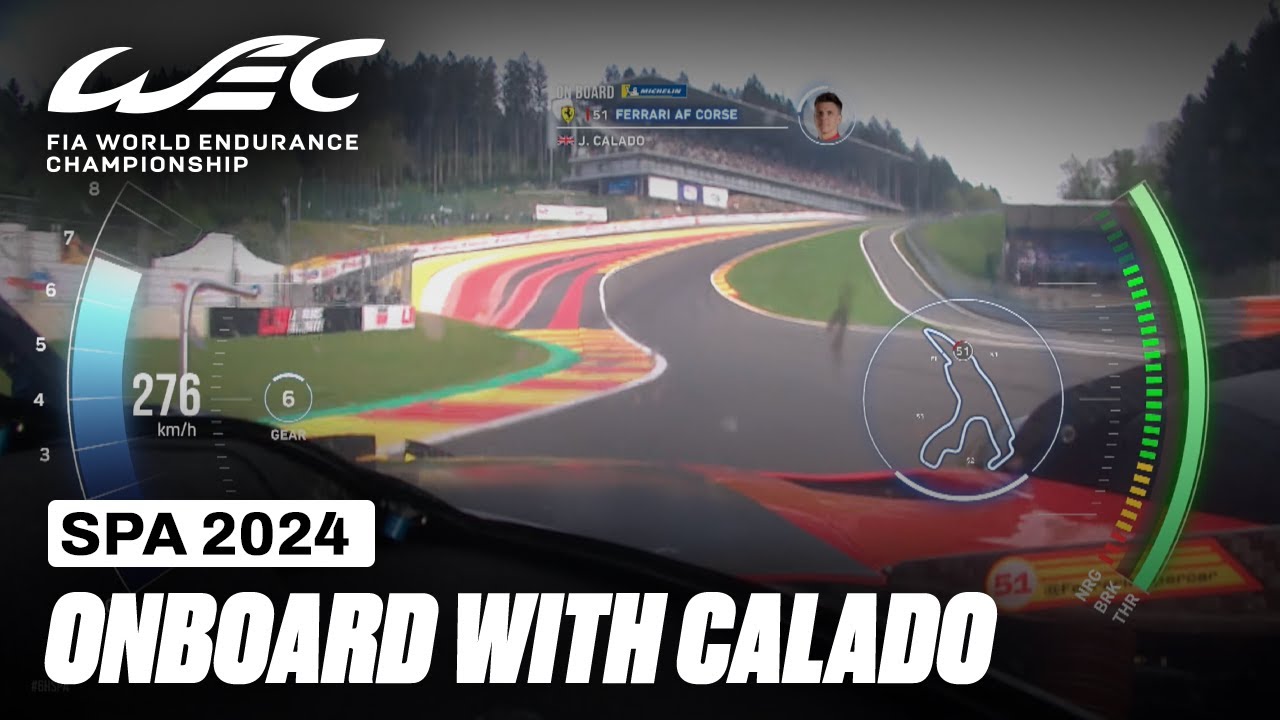 Onboard Lap James Calado Ferrari 499P Hypercar I 2024 TotalEnergies 6 Hours of Spa I FIA WEC