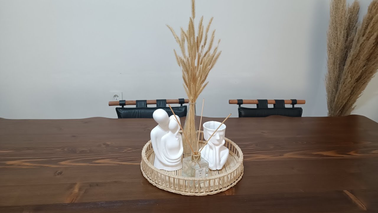 The Bamboo bohemian miror making | Bambu Bohem tepsi Yapımı