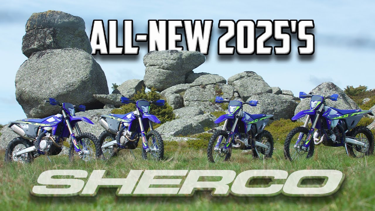 Первая поездка на Sherco SE 300 2025 года — мы катаемся на ВСЕХ новых велосипедах! — Новости вело...