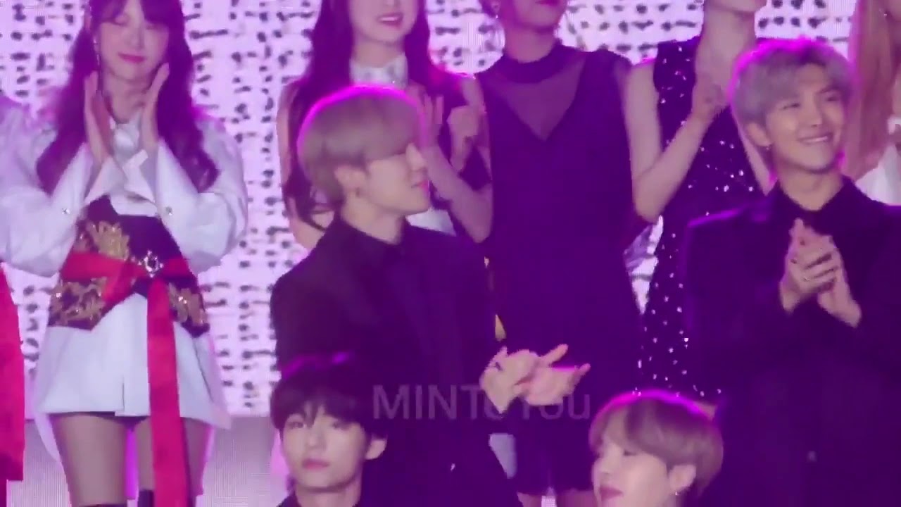 BTS at KBS Gayo  20191227 RM and Jimin (Minjoon-Nammin) Opening and Red Carpet Moments (Minimoni)