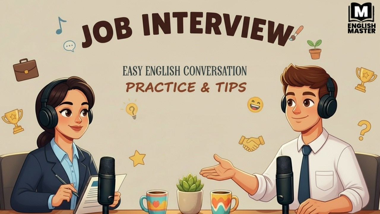 English Podcast for Easy English Conversation | Job Interview in English | Real Conversation
