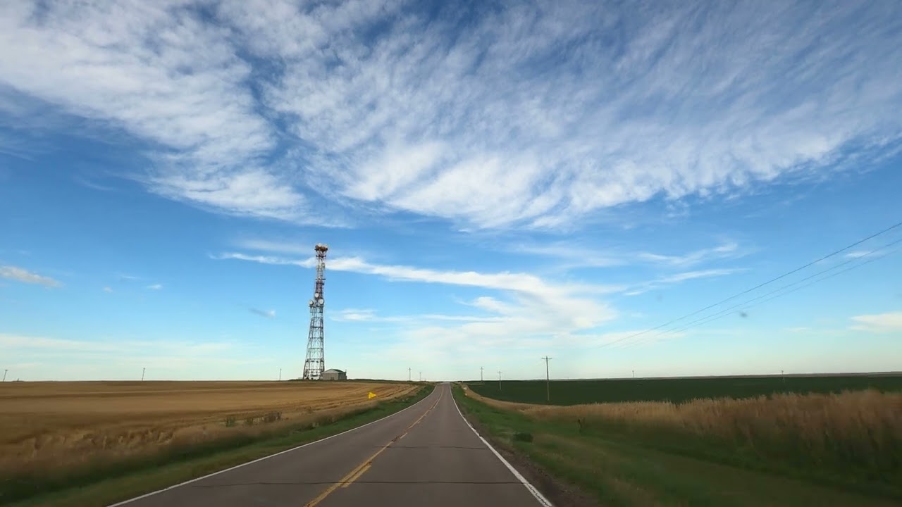 Chappell to Ogallala, Nebraska | Cow Country | 4K Realtime Scenic Driving | Go Huskers!