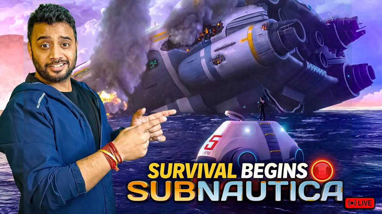 Subnautica LIVE 🔴 | Survival Begins After the Aurora Crash 😱🌊