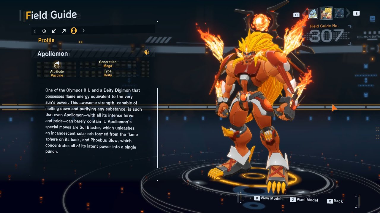 apollomon all digivolution/de-digivolution/profile Digimon Story Time Stranger