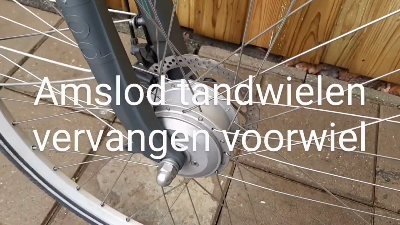 Tandwielset vervangen Amslod voorwielmotor | Elektrische fiets | E-bike