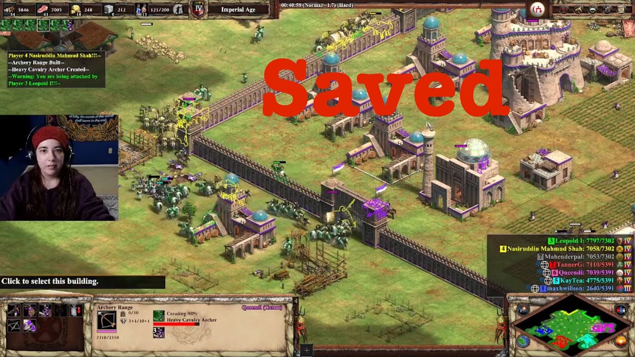AoE2 - Saved by my Teammates! 
