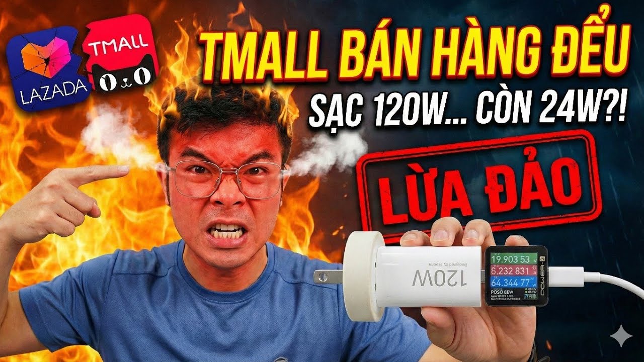 Cú Lừa Tmall Lazada: Mở hộp củ sạc Xiaomi 