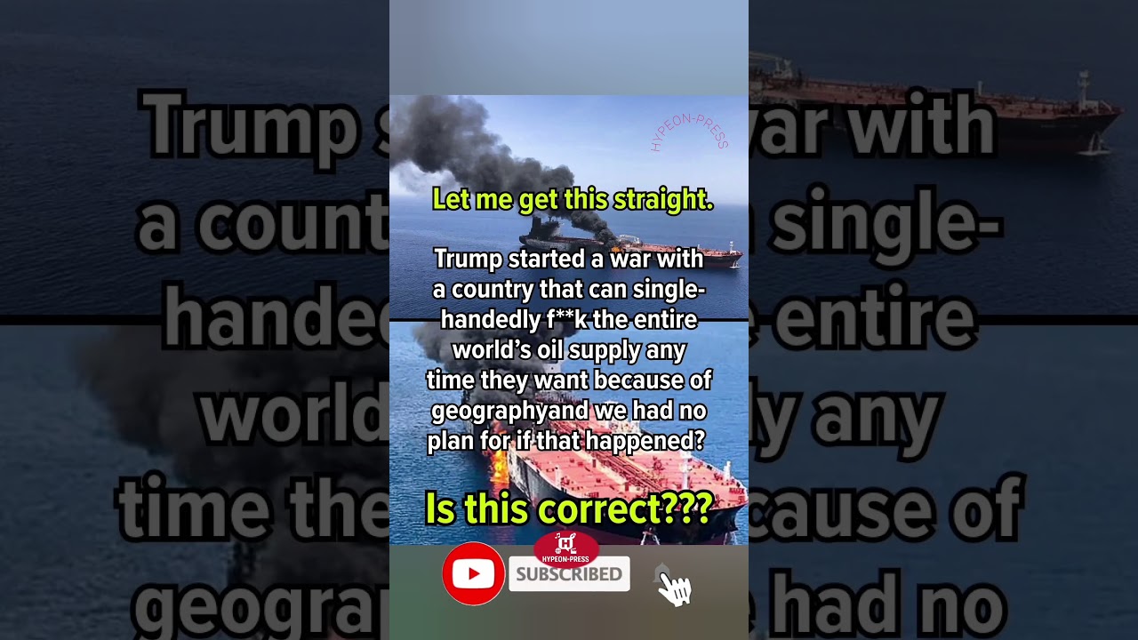 😳🌍 Wait... Trump Started A War With A Country That Controls Global Oil Supply?! 🛢️#shorts