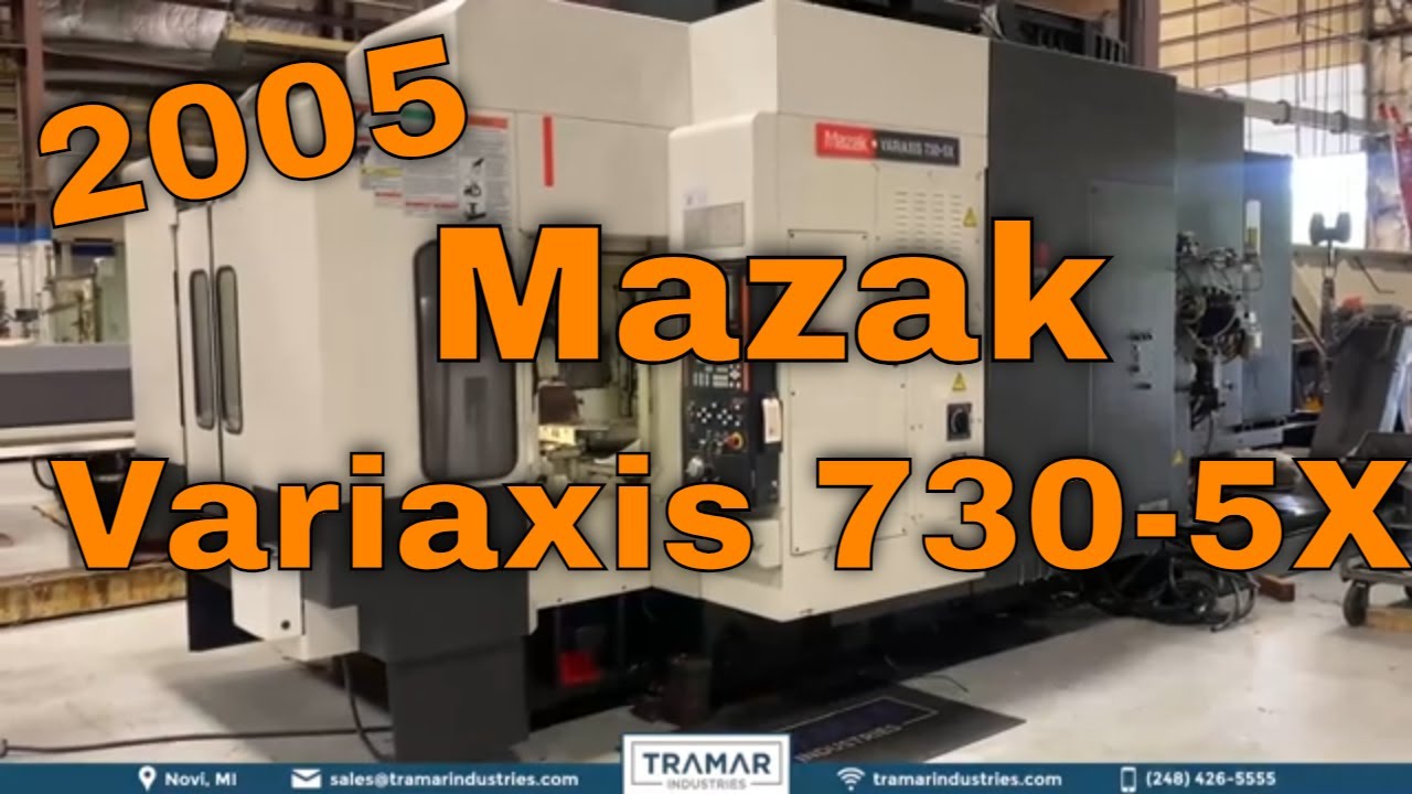 Mazak Variaxis 730-5X CNC Vertical Machining Center For Sale 2005