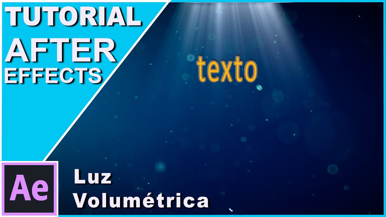 TUTORIAL LUZ VOLUMÉTRICA animada ilumina texto | After Effects