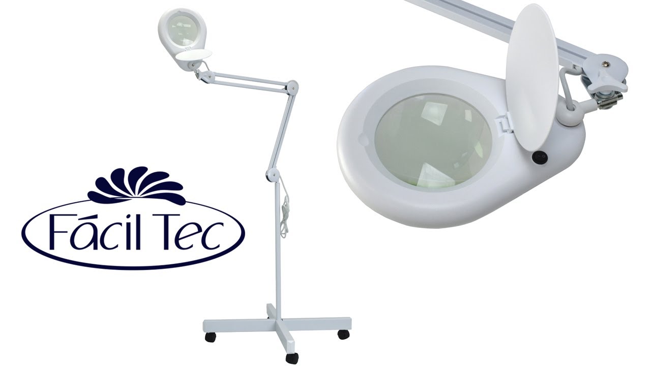 Lupa Luminária LED de Tripé da Fácil Tec