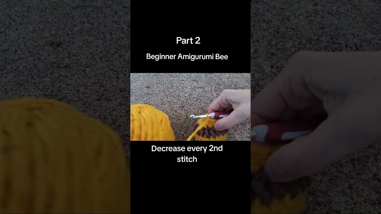 Part 2: Beginner Amigurumi Bee