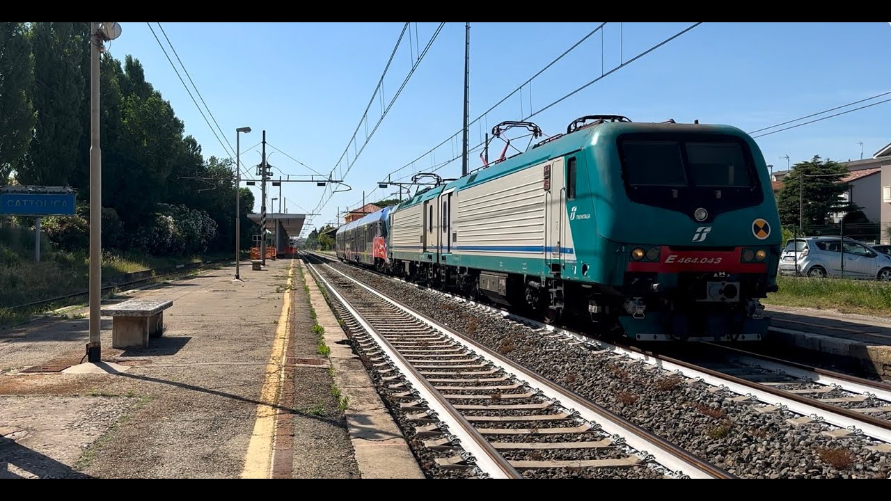 LO SPETTACOLARE TRAFFICO FERROVIARIO ESTIVO DELLA LINEA ADRIATICA!