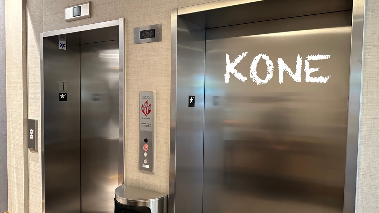 Kone EcoSpace MRL Traction Elevators @ Hyatt House, Cupertino, CA