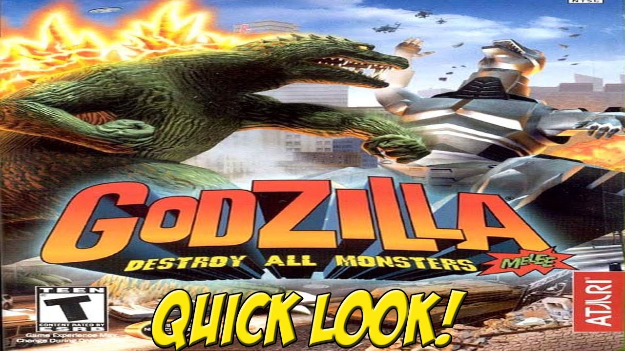 Godzilla: Destroy All Monsters Melee! XBOX Quick Look - YoVideogames