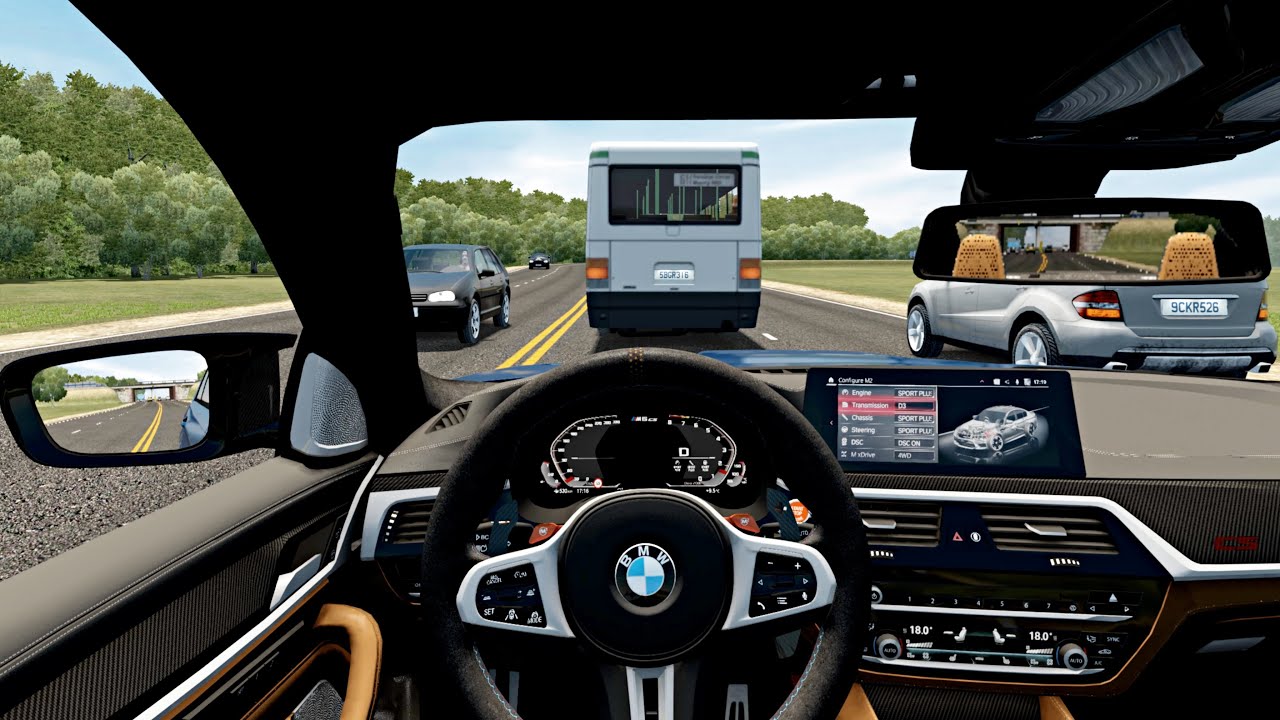 BMW M5 CS F90 - City Car Driving | Logitech G29 Steering Wheel Gameplay