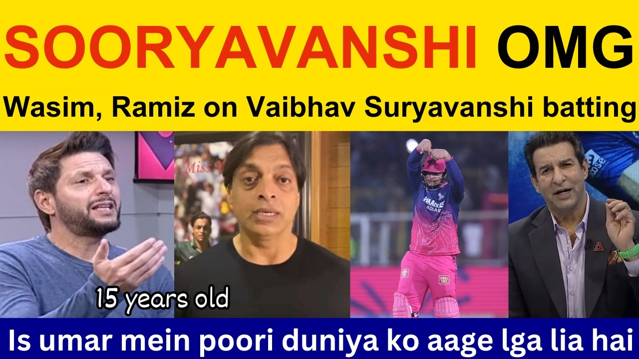 Pak Media Crying on Vaibhav Sooryavanshi batting today vs LSG | Shoaib Akhtar on Vaibhav Suryavanshi