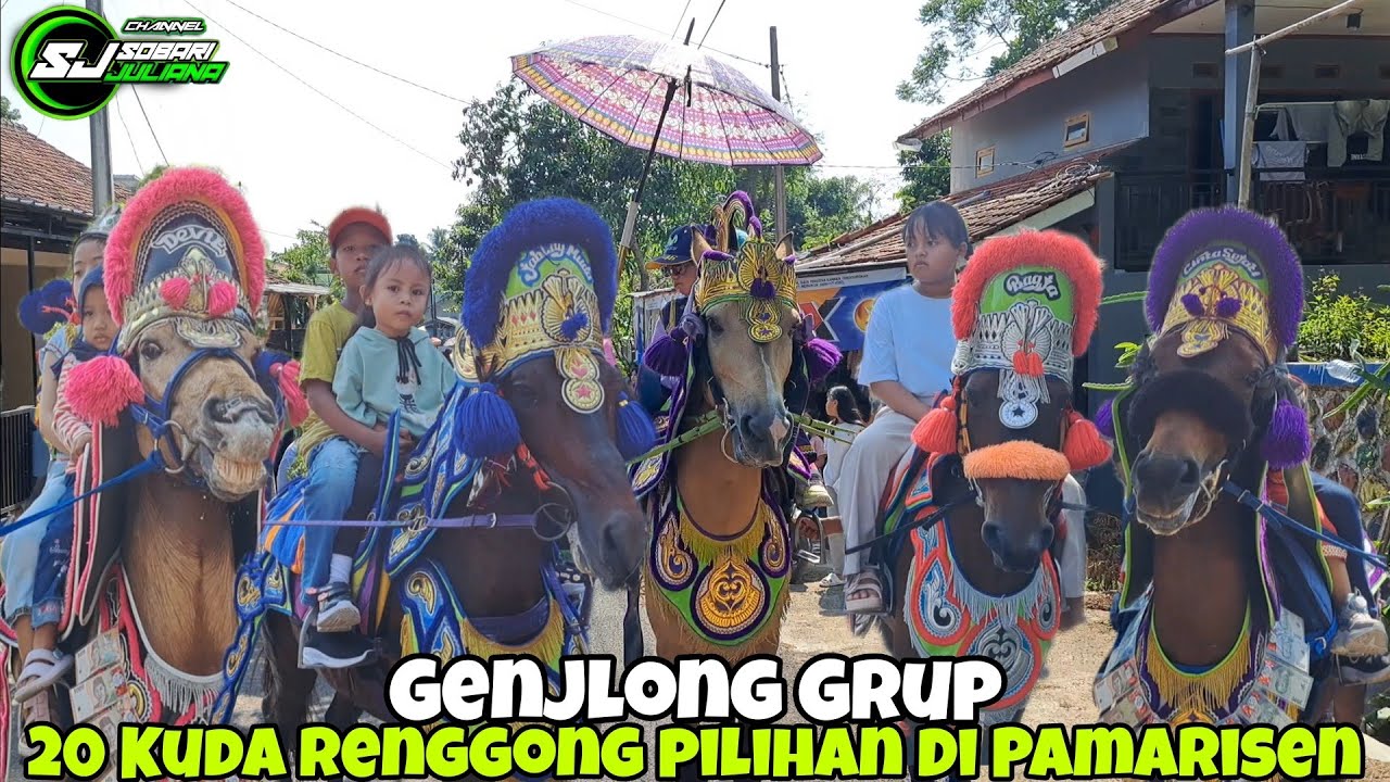 LIVE PAMARISEN‼️20 kuda renggong bikin heboh | tanji genjlong grup live sumedang 2024