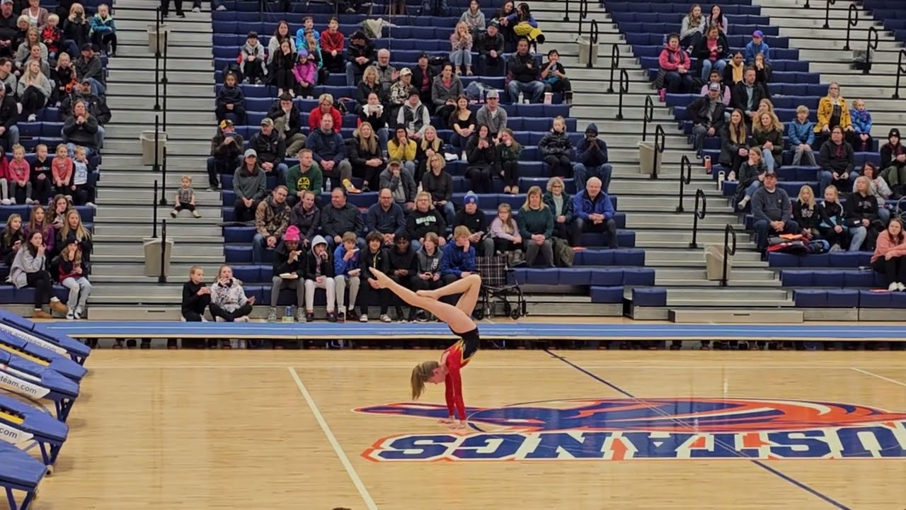 Sheyenne Mustangs vs Fargo North Spartans 2/24/23 boys basketball halftime performance  - Kennedy
