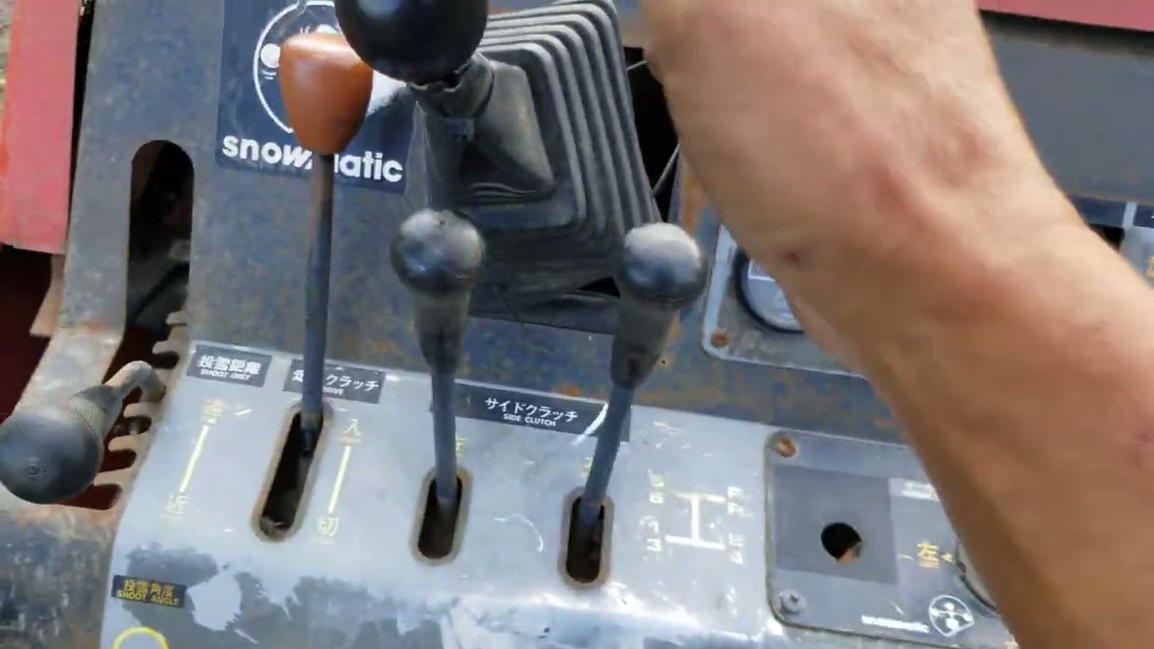 J025 MSR1110D 三菱 ディーゼル 除雪機 動作確認動画