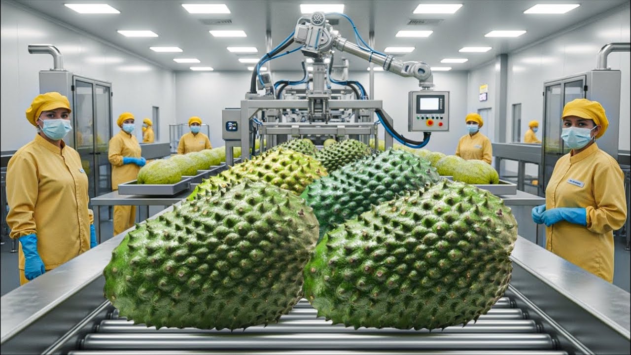 Así se Procesa la Guanábana a Nivel Industrial (Nunca lo Habías Visto)