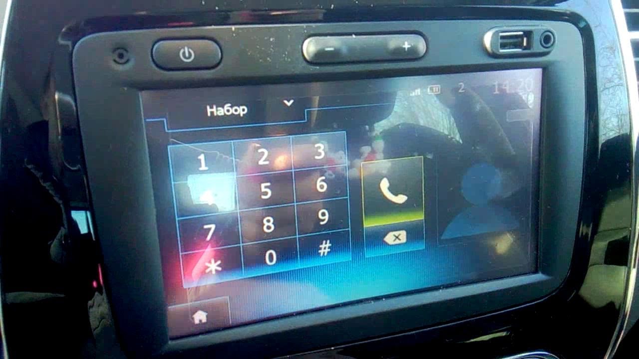 Renault Kaptur (Рено Каптур): как подключить телефон по Блютуз к Media Nav?