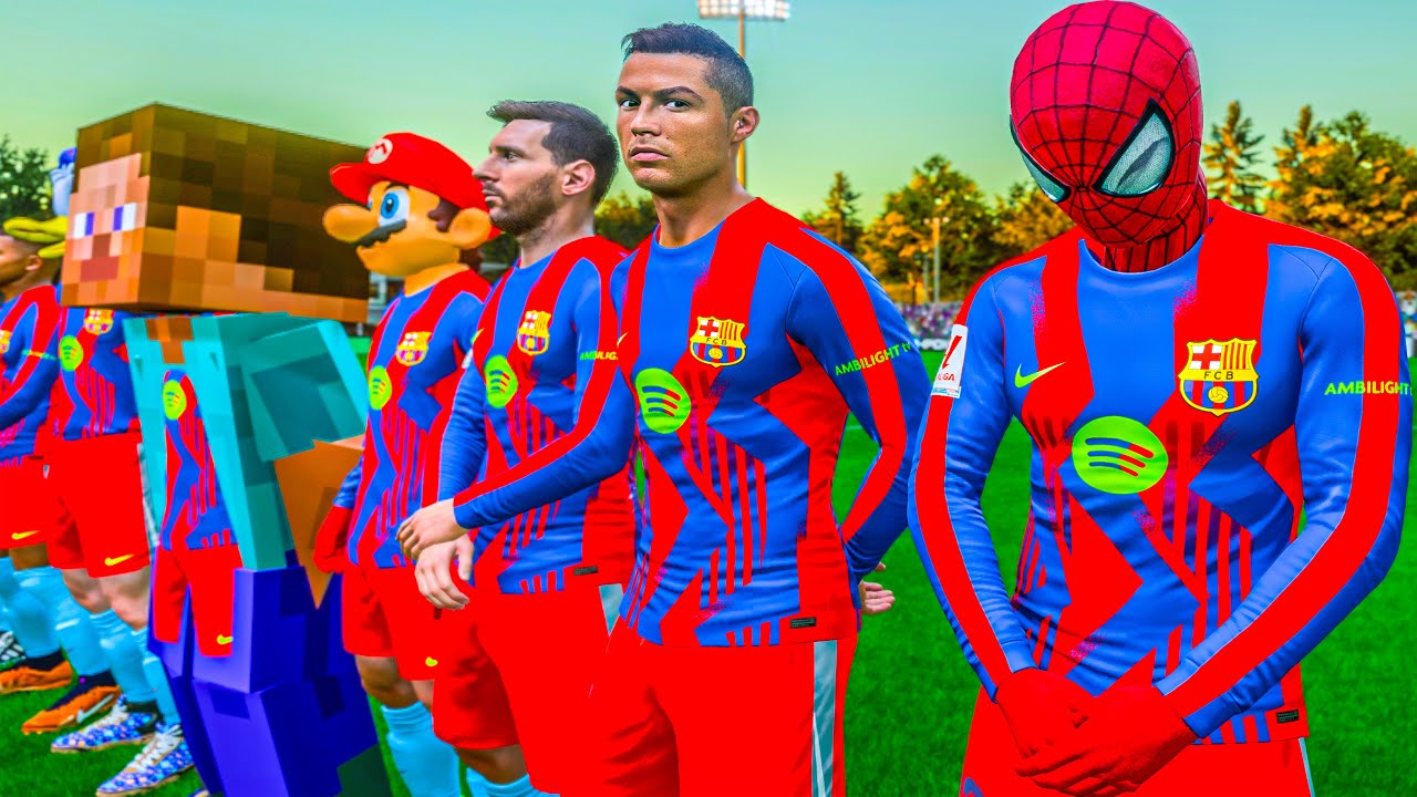 RONALDO,SPIDERMAN,RONALDO,SPIDERMAN,RONALDO,SPIDERMAN AND MESSI & HULK ... THE GOAT