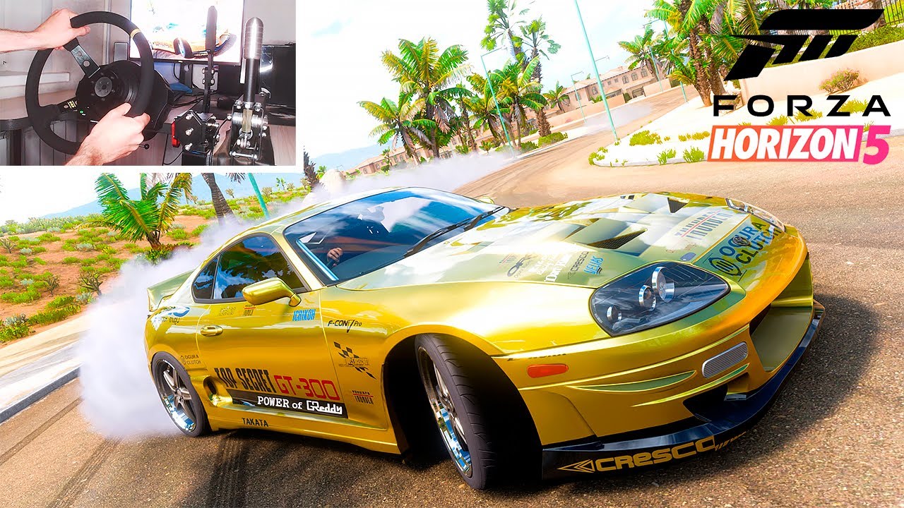 TUNING DRIFT 1998 Toyota Supra RZ Forza Horizon 5 Thrustmaster T300RS
