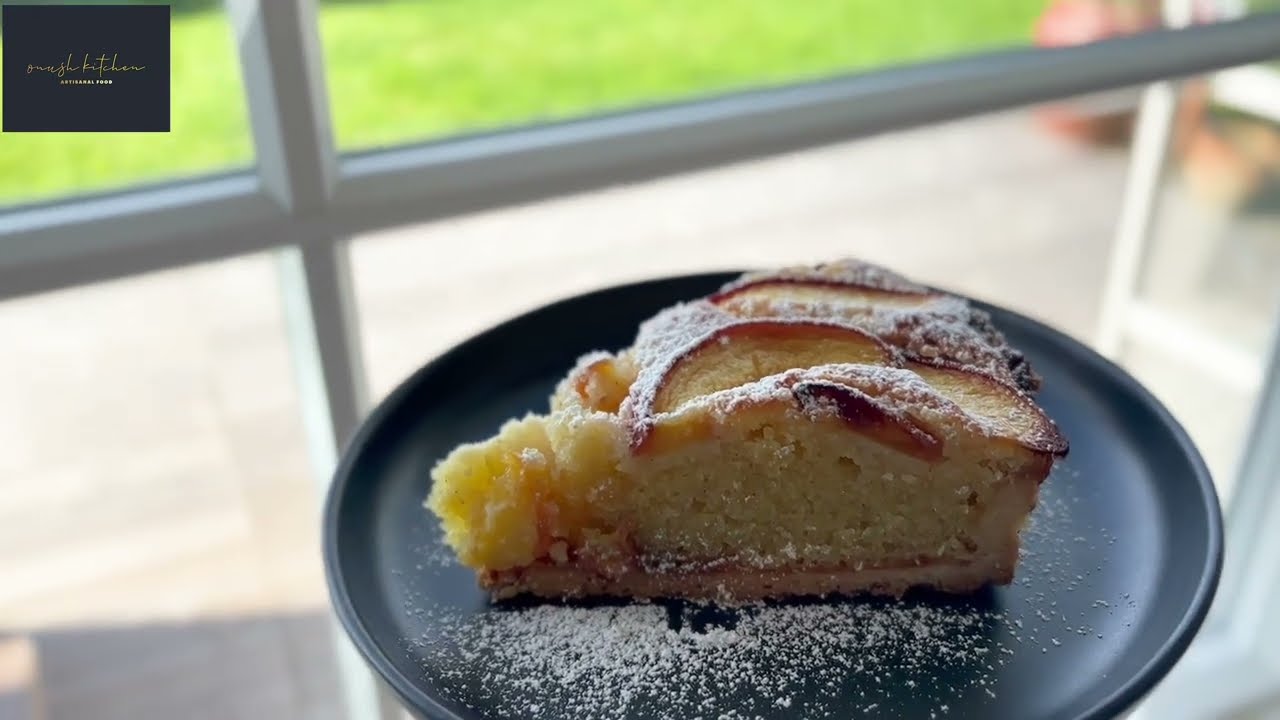 Golden Peach Frangipane Tart  by OnushKitchen by  Onush Kitchen