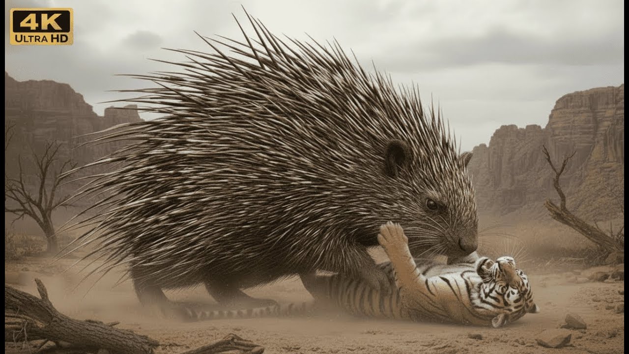 Porcupine vs Tiger &ndash; The Triple Jungle Ambush | Epic Animal Clash