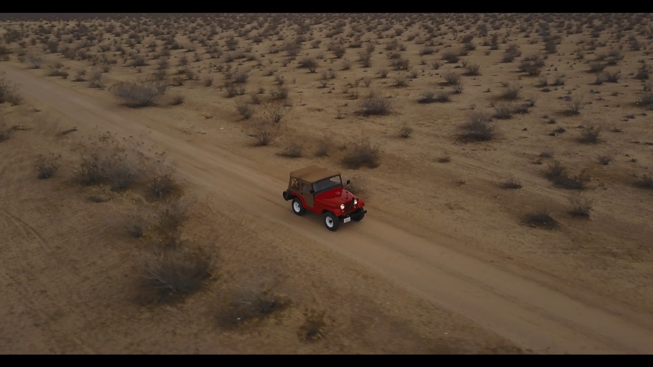 1955 Willys CJ5 Jeep in the desert