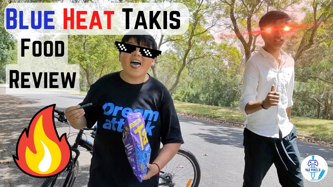 Blue Heat Takis "Food Review" | Try not to laugh! | 962 Pixels S2 E2