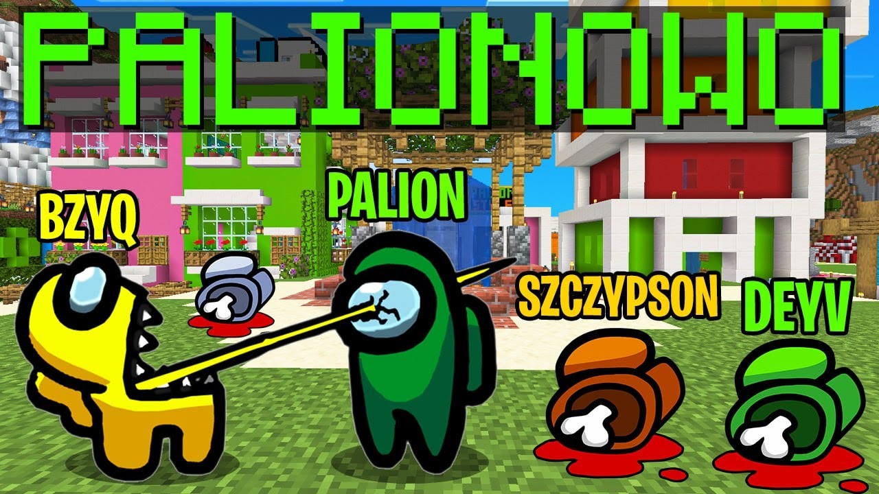 CAŁE PALIONOWO w AMONG US! (ZABIŁEM WSZYSTKICH!)