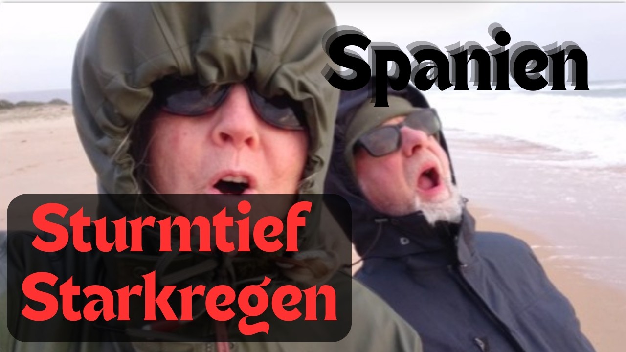 Überwintern in Spanien,gefangen im  #Sturmtief. Kein Strom, Heki kaputt #wohnmobil