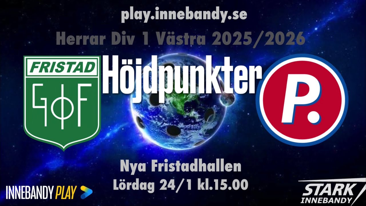 Höjdpunkter Fristad GoIF - FBC Partille 2026-01-24