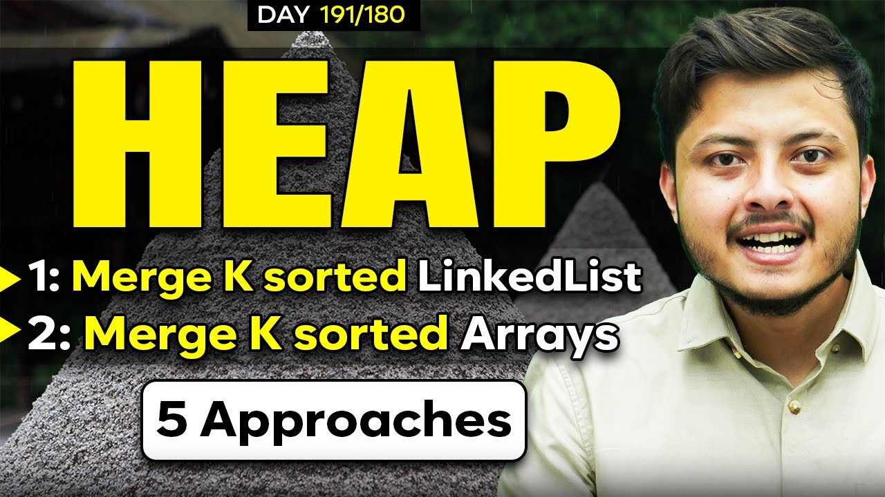 Heap Interview Problem: Merge K Sorted Linked List | Merge K Sorted Arrays