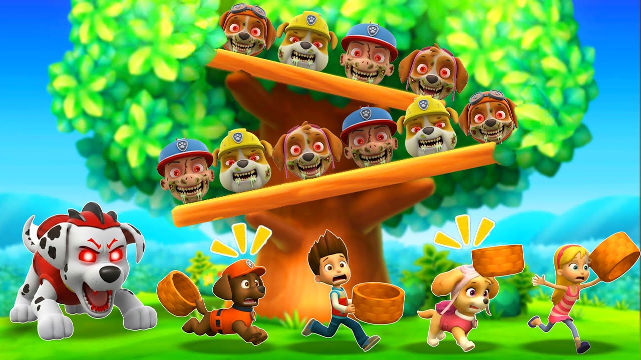 Mario Party The Top 100 Minigames - Zuma Vs Ryder Vs Skye Vs Katie (Hardest Difficulty)