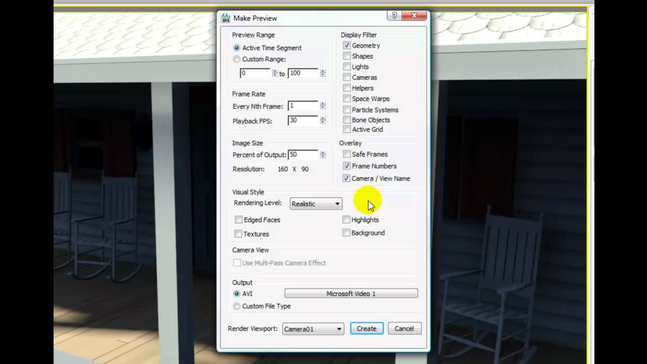 3ds Max 2012 Tutorial - Creating a Preview Animation