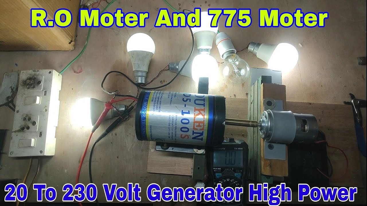 775 Moter To RO Moter Se Generator kaise banaen 775 Moter Project #experiment  #video