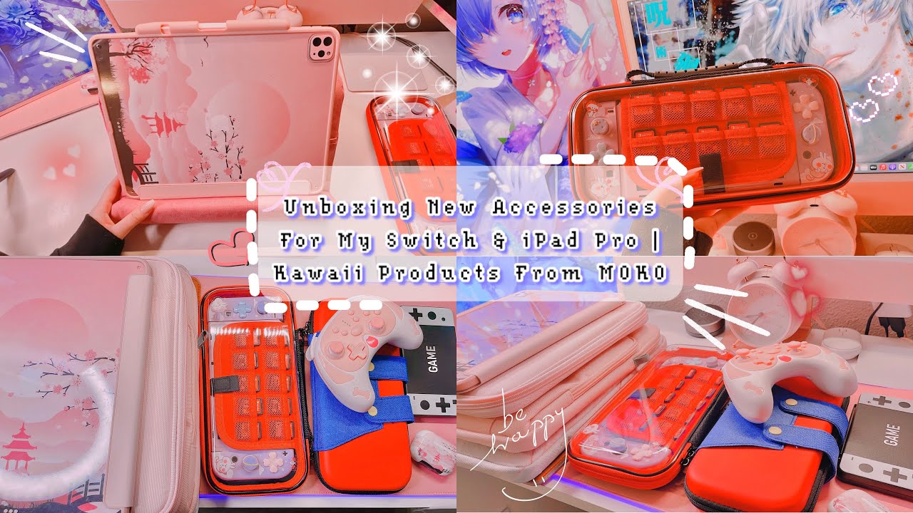 Unboxing New MOKO Accessories For My Switch & iPad Pro 💋 Kawaii Accessories & New iPad Skin ✨