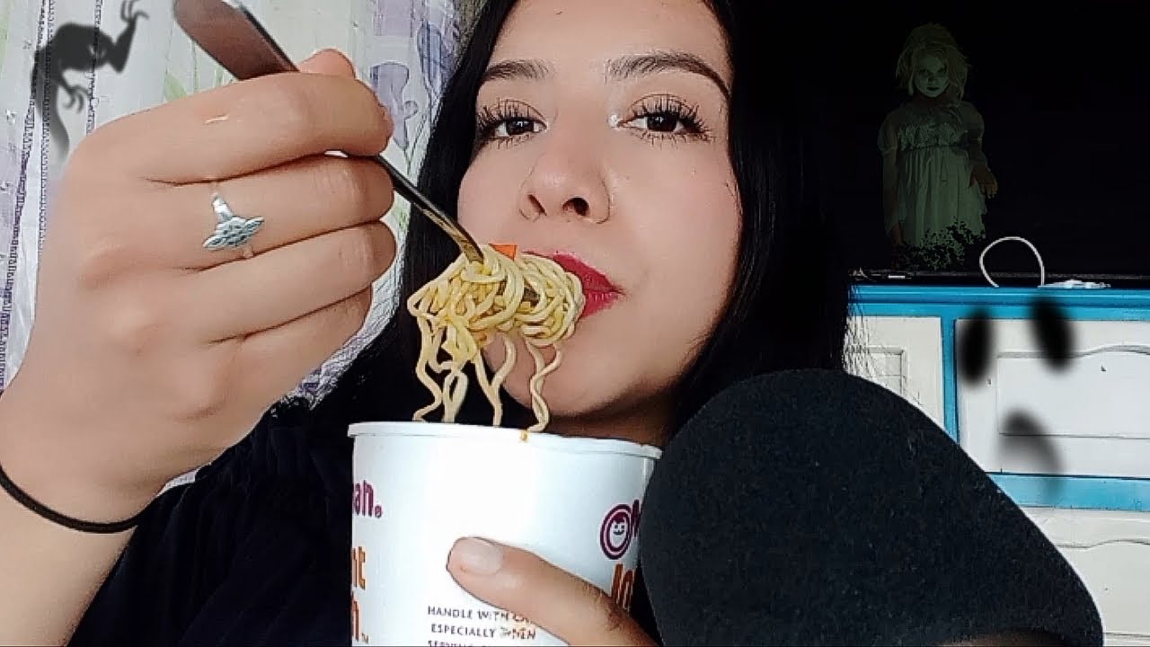 ASMR // Experiencia paranormal parte 2. Con Maruchan 👻🍜