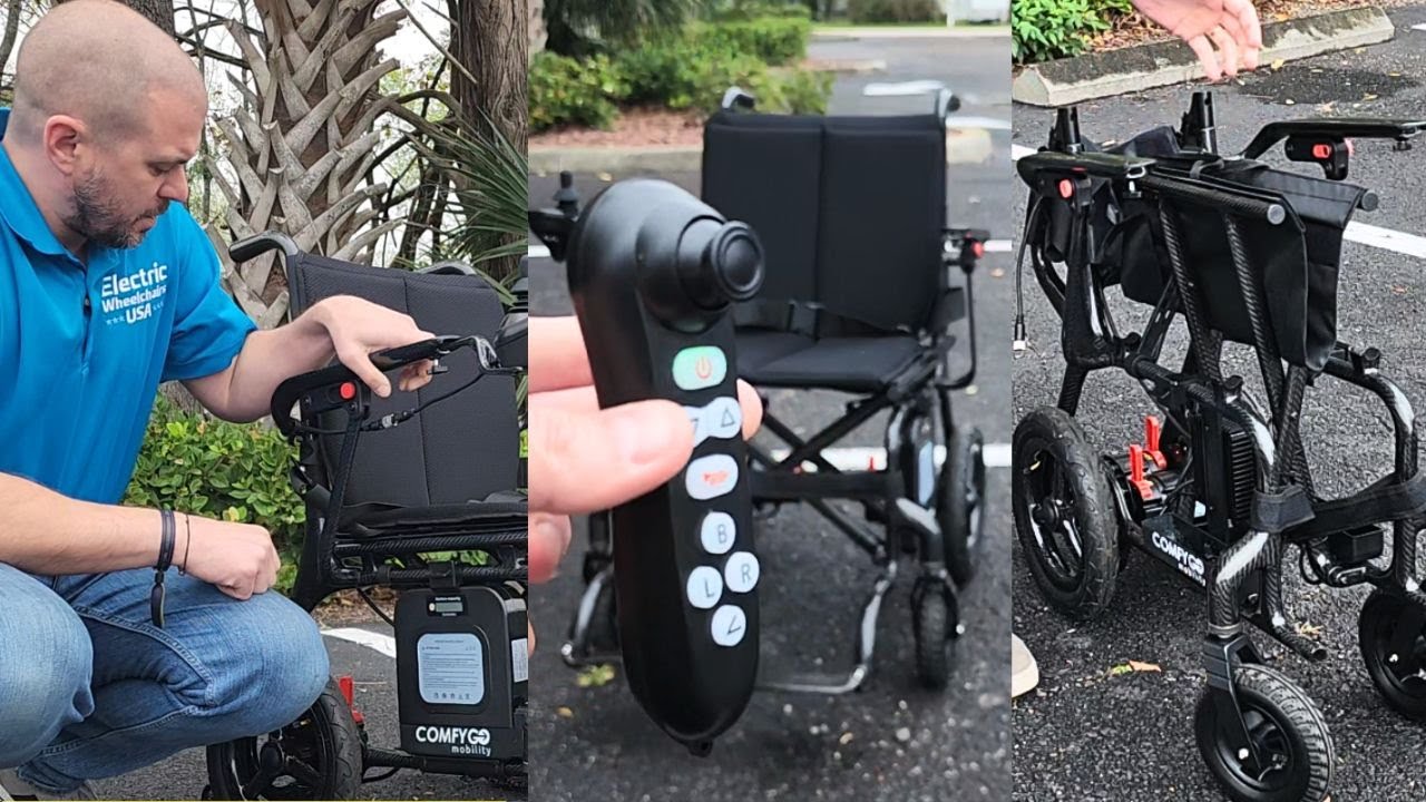 ComfyGo Phoenix: Ultra-Light Carbon Fiber Folding Electric Wheelchair!